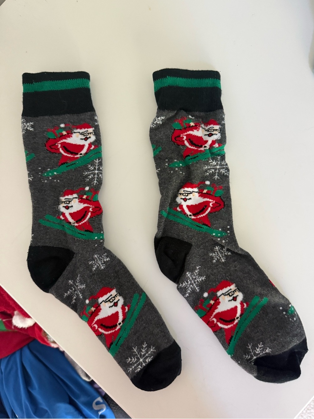 Christmas Santa Crew Socks 
Pack of 4 different types of socks!